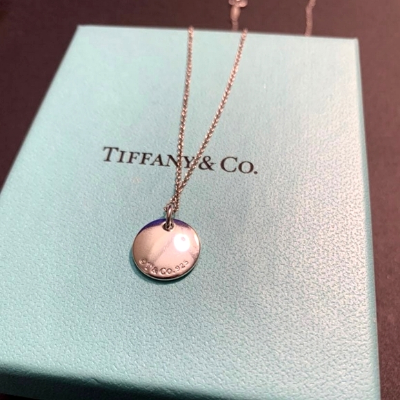 Tiffany & Co. 'I love you' Disc Necklace - Picture 2 of 2
